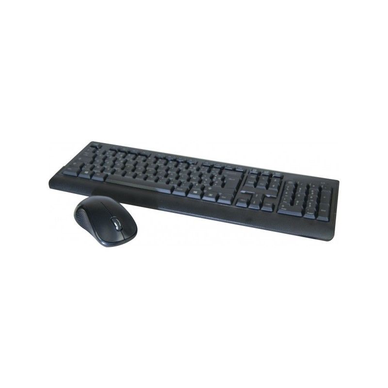Dexlan Wireless Slim Keyboard & Mouse Set (2.4GHz, Black)