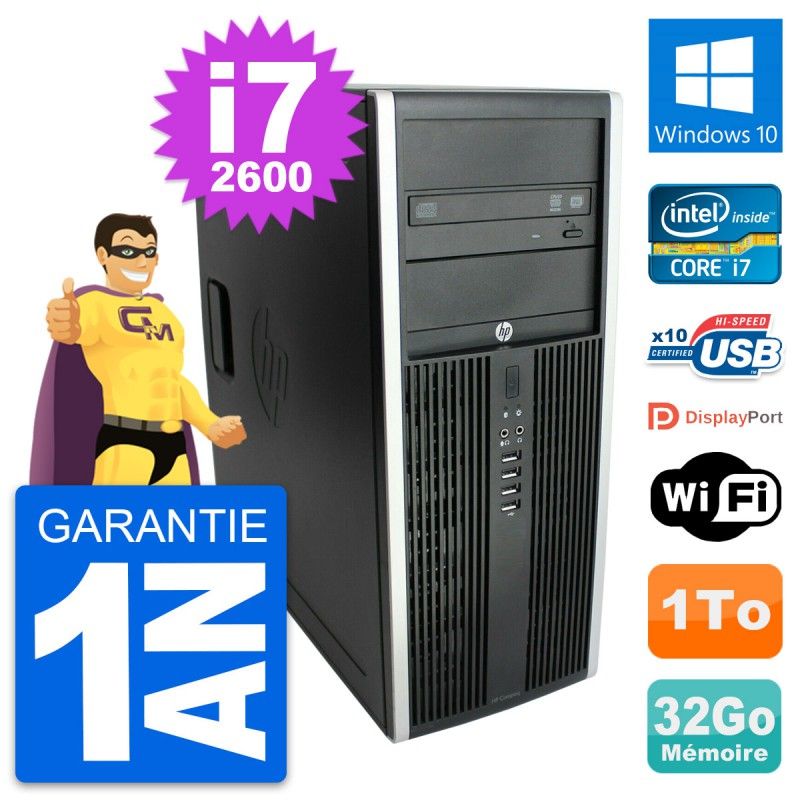HP Elite 8300 Desktop PC - Intel Core i7, 32GB RAM, 1TB HDD, Windows 10, WiFi