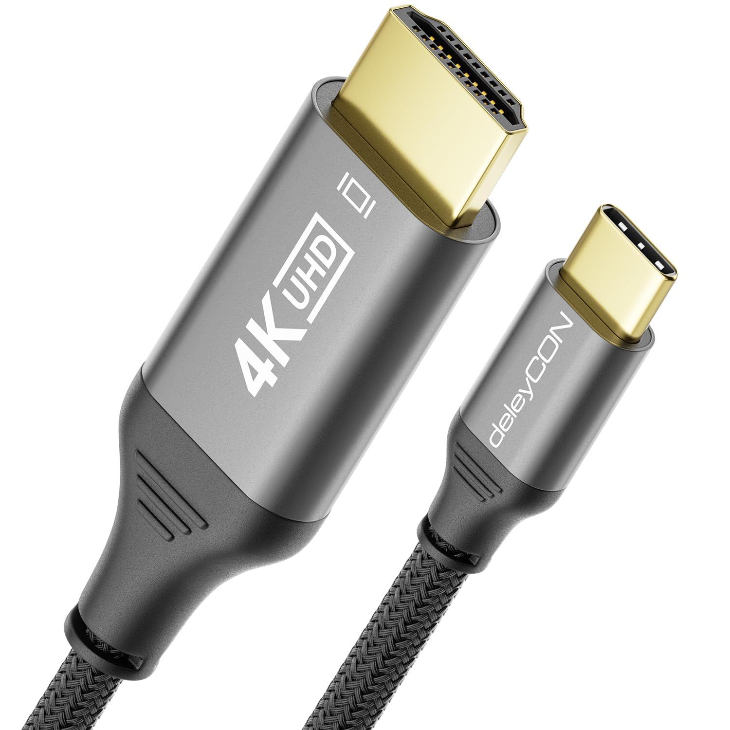Adaptador Spider Instinct de 1 metro USB-C a HDMI (4K@60Hz) - Aluminio, compatible con Thunderbolt 3/4 para iPhone 16/15 Pro, MacBook, iPad Pro/Air, Samsung Galaxy S25/S24/S23