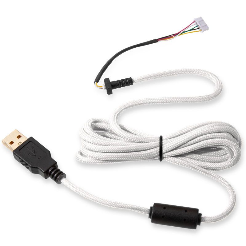 Cable de Juego Glorious PC Gaming Race Ascendido V2 - Blanco Ártico