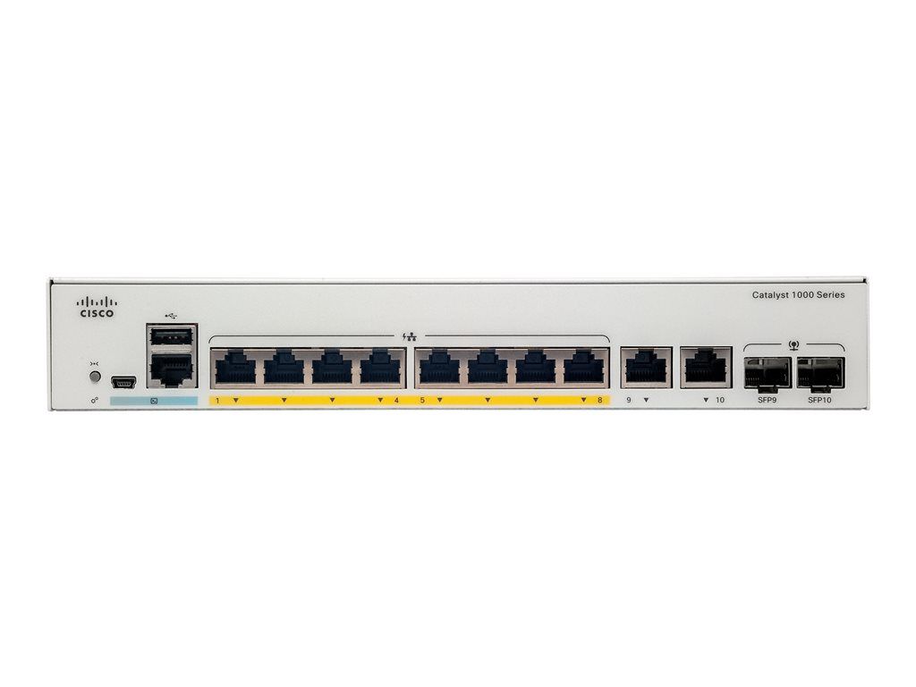 Cisco Catalyst 1000 Series Switch - 8-Port - PoE+