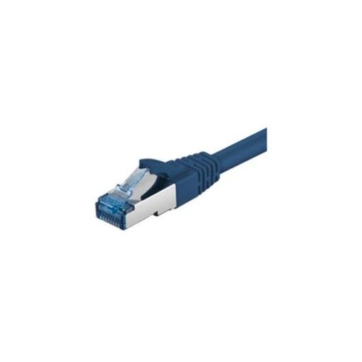 MicroConnect Network Cable - 50cm, SFTP CAT 6a, RJ-45 (M) to RJ-45 (M), Halogen and Hook-Free, Blue