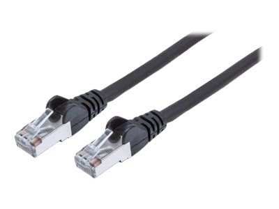 IC Intracom Network Patch Cable, Cat7/Cat6A, 0.25m, Black