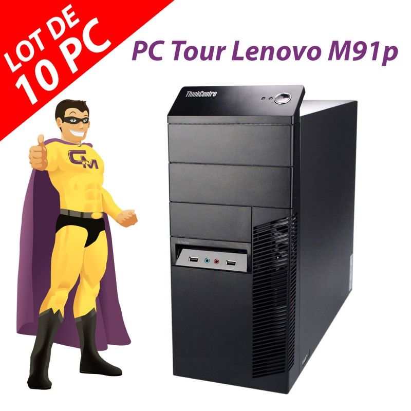Lenovo M91p Desktop PC (Lot of 10) - Intel G630, 4GB RAM, 250GB HDD, Windows 10, WiFi