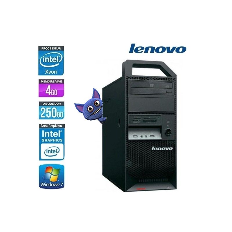 Lenovo ThinkStation E20 - Intel Xeon X3470, 2.93GHz, 4GB RAM, 250GB HDD, DVD-RW, Intel HD Graphics, Windows 7 Pro 64-bit