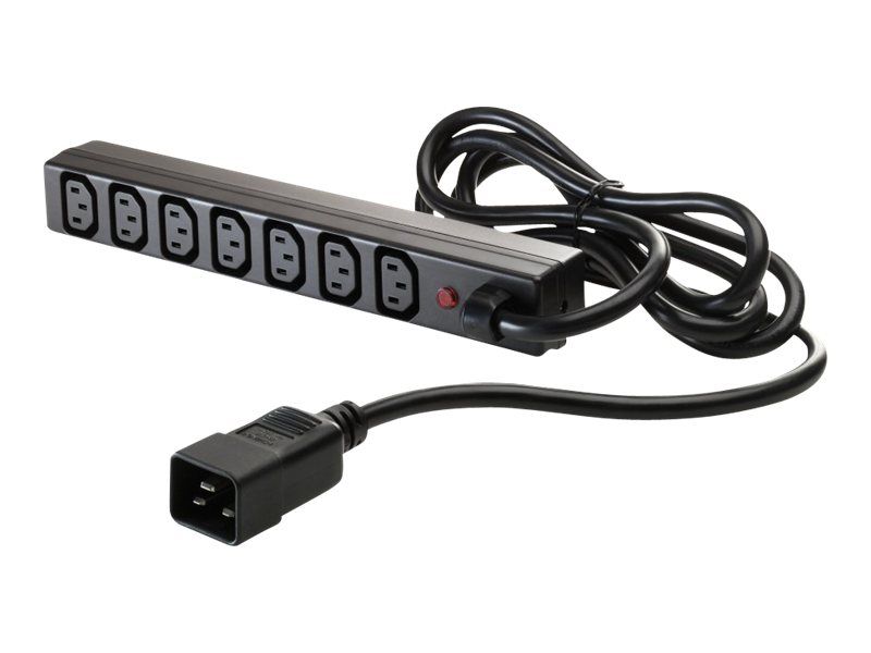 HP C-13 PDU Extension Bar - Power Distribution Unit - IEC 60320 C20 Input - 7 (IEC 60320 C13) Output Connectors (Pack of 2) for UPS R/T3000 G2, R1500 G3, R5000... 
