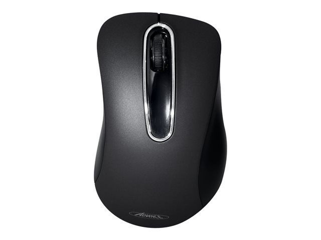 Suza Wired 3D Shaped Optical Mouse Black 3 Buttons