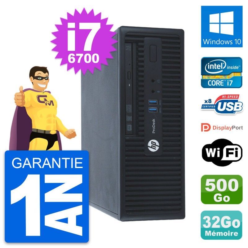 HP ProDesk 400 G3 SFF Desktop Computer