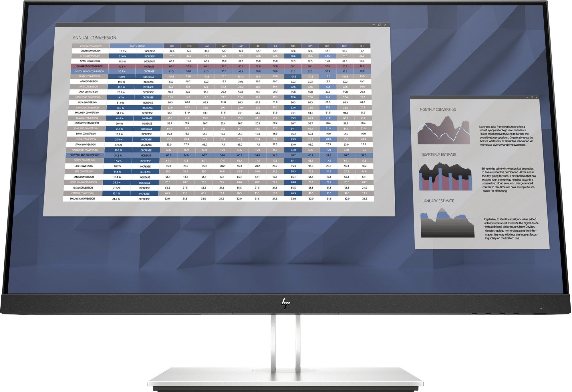 HP E27 G4 - 27-inch LED Screen - Full HD (1080p) at 60Hz - IPS - Black