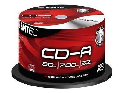 Dexxon EMTEC Classic 50x CD-R, 700MB (80 min), 52x Speed, Silver