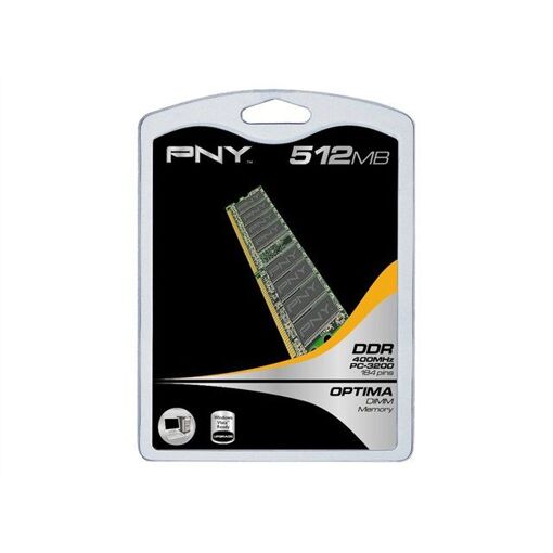 Módulo de memoria PNY 512 MB DDR4 400 MHz (PC3200) sin buffer con 184 pines