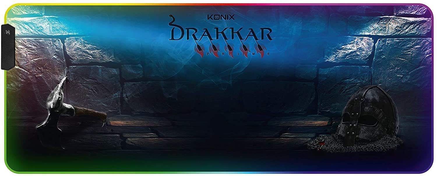 Konix Retro-Illuminated Mouse Pad - Drakkar Prime