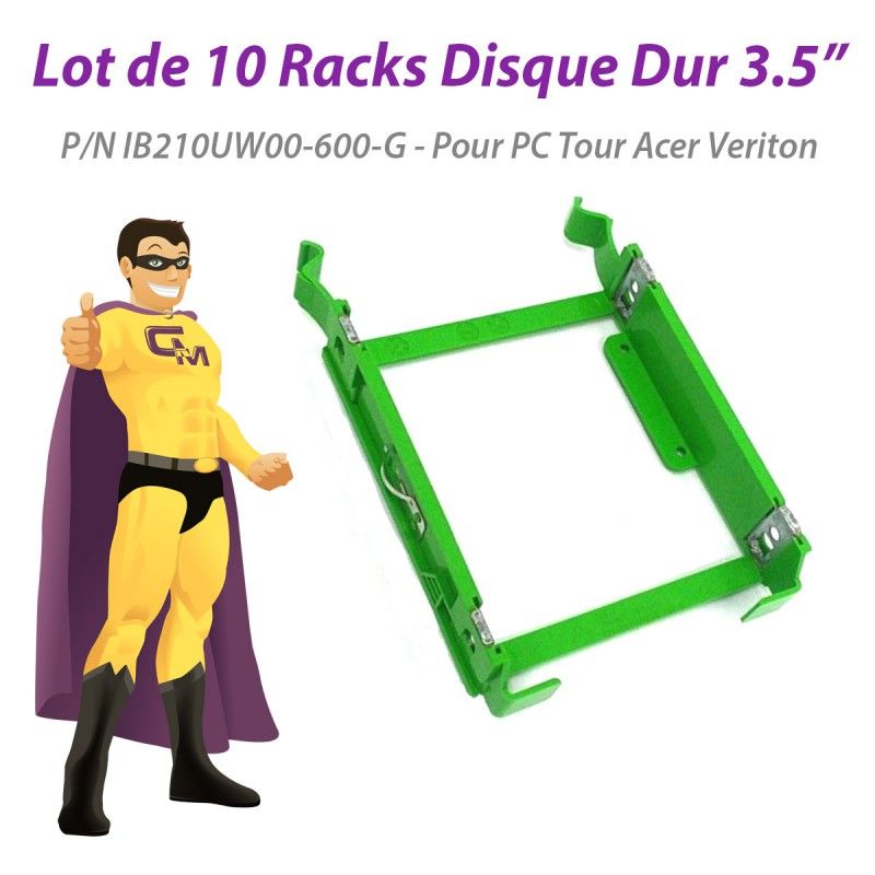 Acer M2 Hard Drive Racks (10-Pack) - 3.5", Plastic, Compatible with Veriton M2 Series