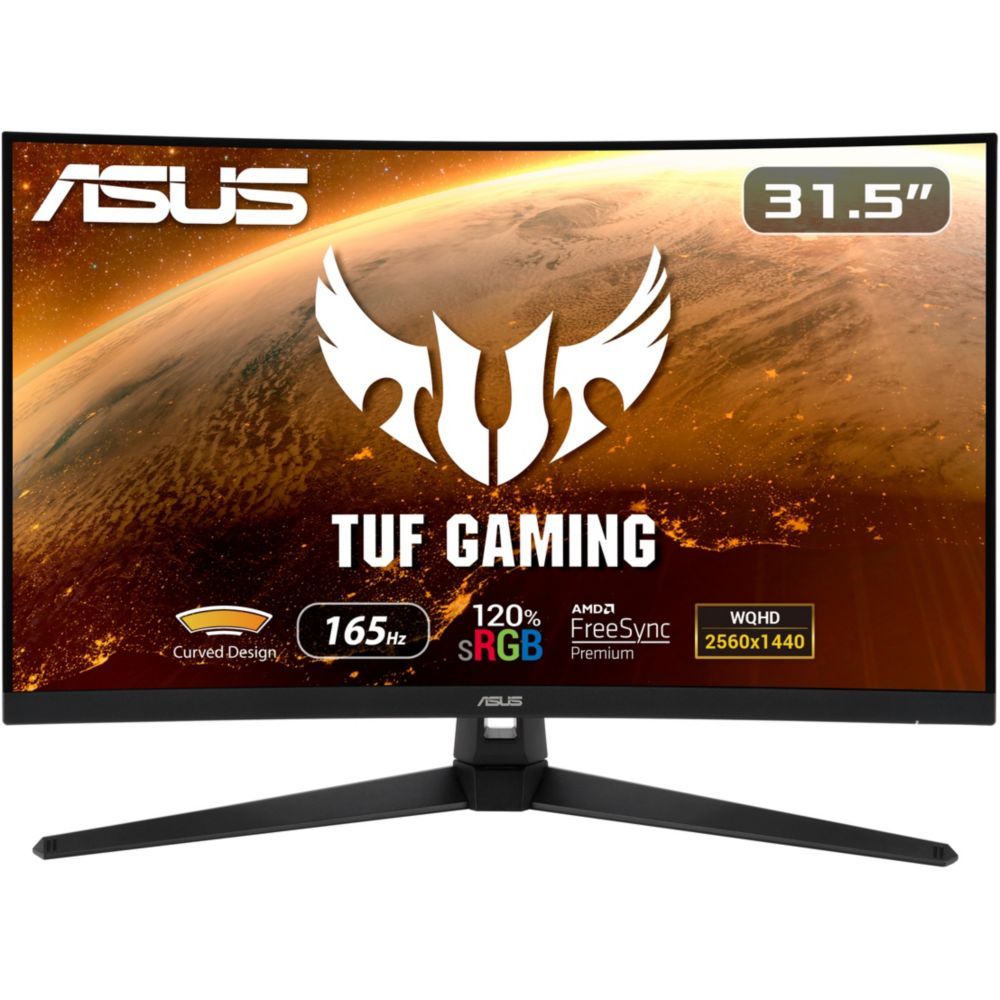 ASUS TUF Gaming VG32VQ1BR 31.5" Curved WQHD 144Hz Monitor with Built-in Speakers