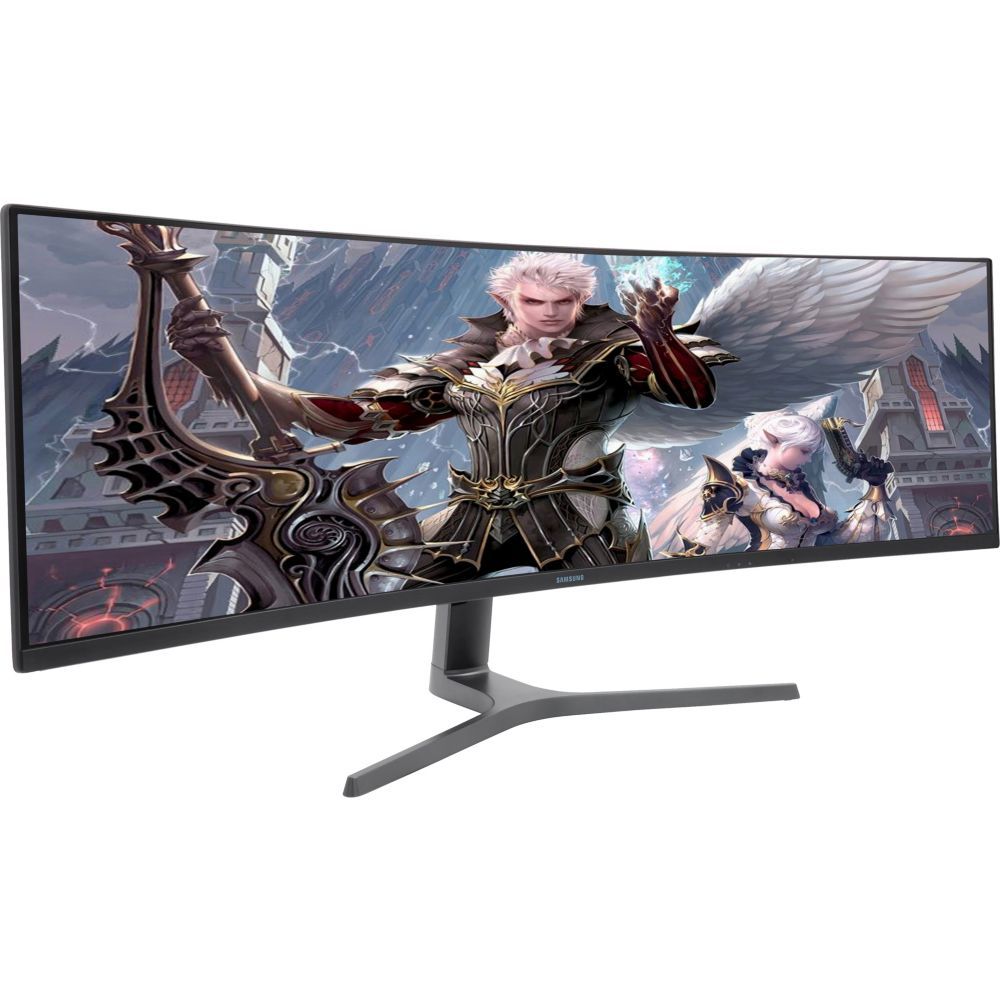 Samsung C49RG90SSR - QLED Curved Monitor - 49" - 5120 x 1440 Dual WQHD @ 120Hz - VA - 1000 cd/m² - 3000:1 - DisplayHDR 1000 - 4ms - HDMI, 2x DisplayPort