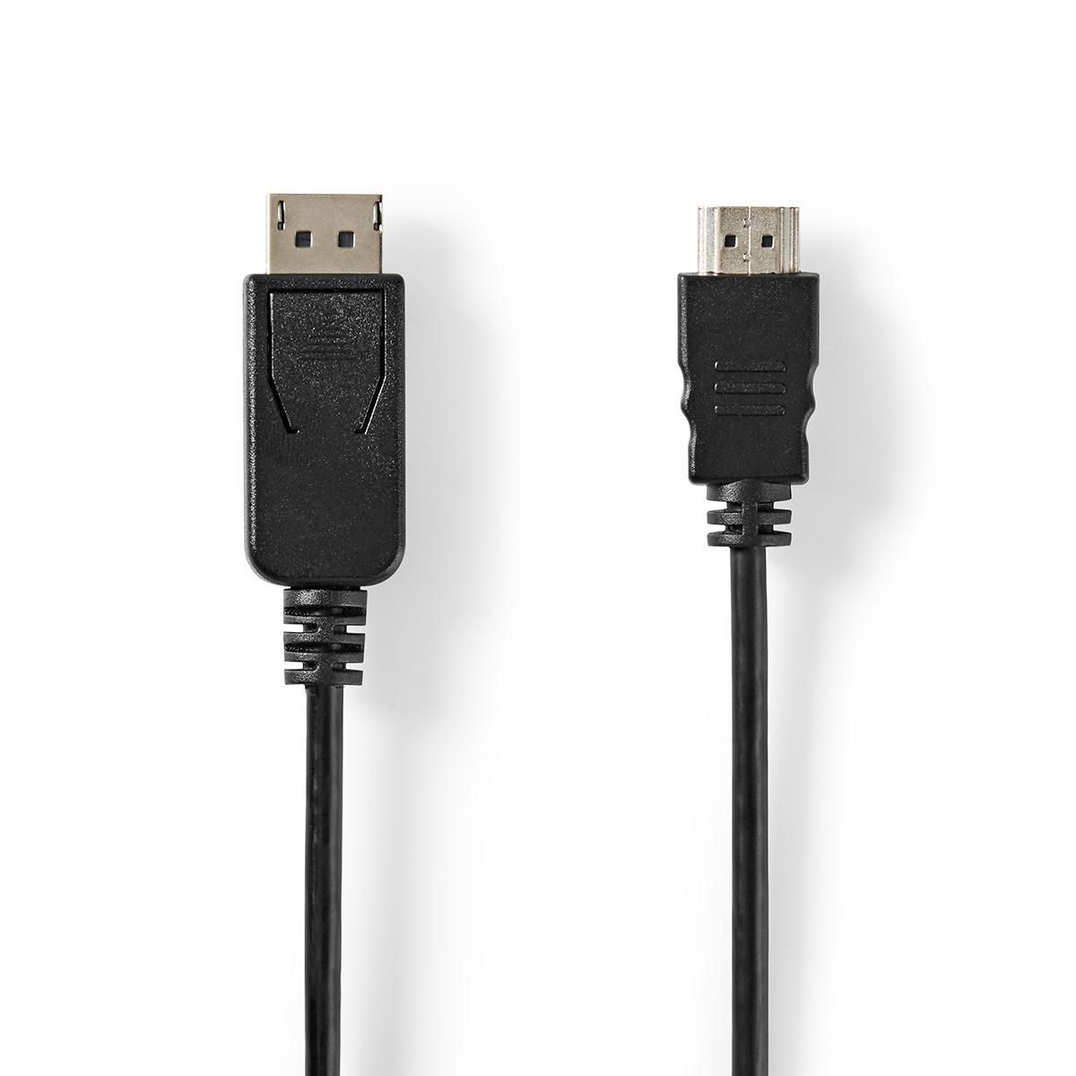 Nedis DisplayPort to HDMI Cable 3m Black