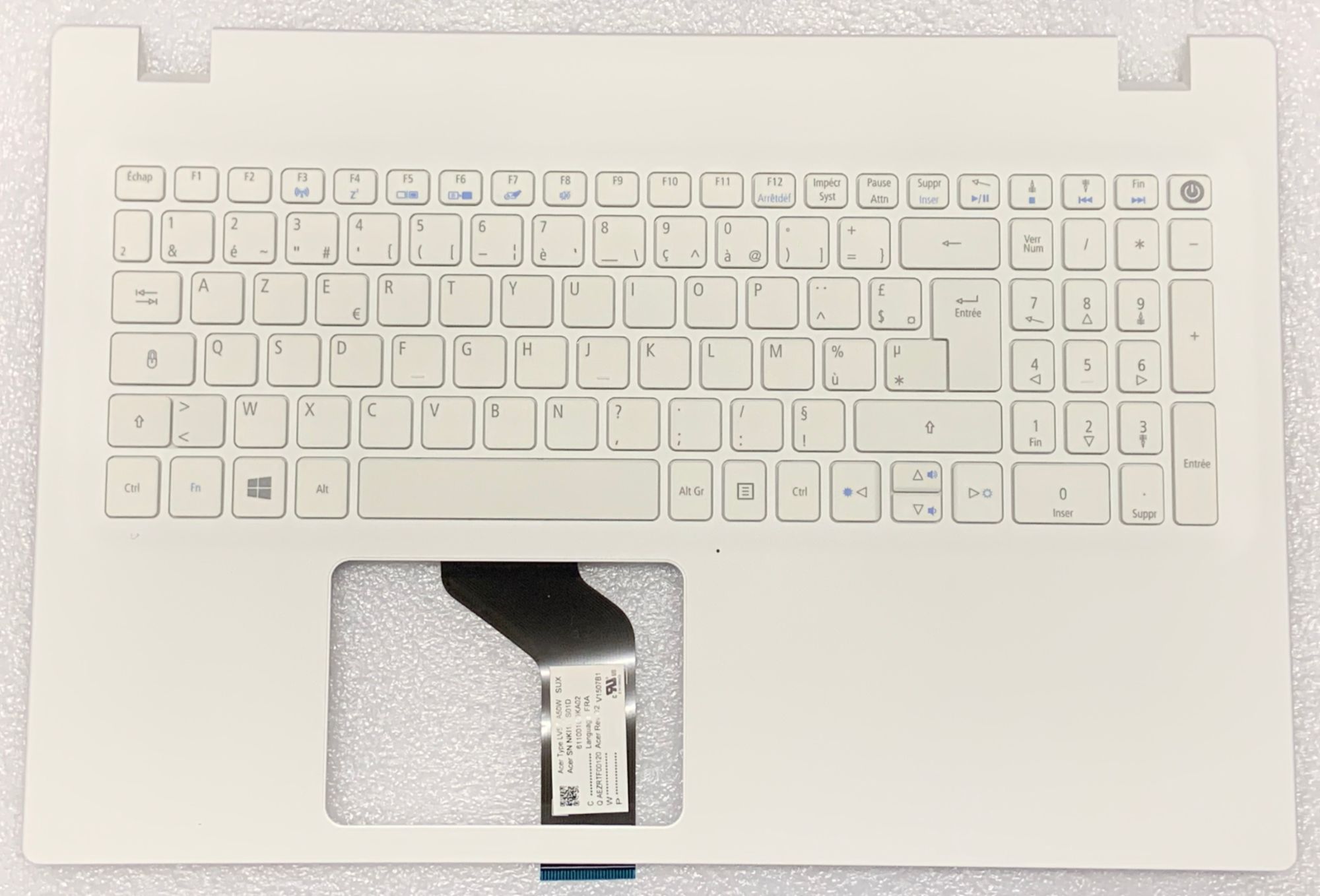Acer AZERTY French Keyboard for Aspire E5-522, E5-573, and E5-573G