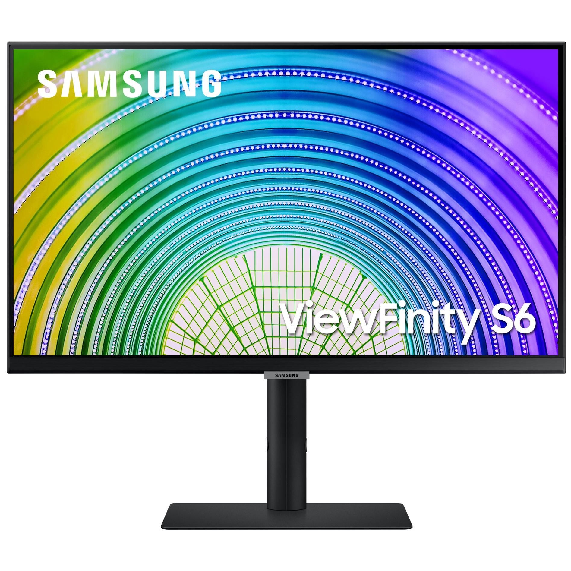 Samsung S24A600UCU - S60UA Series 24" LED Monitor - QHD 2560 x 1440 @ 75Hz - IPS - 300 cd/m² - 1000:1 - HDR10 - 5ms - HDMI, DisplayPort, USB-C - Black