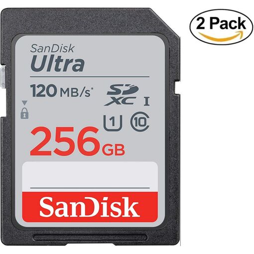 SanDisk Ultra 256GB SDXC Memory Card (Class 10, UHS-I, up to 120MB/s)