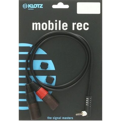 Klotz 3.5mm Bent Adapter Cable - 2 x 3-Pin XLR Male, 3 Meters