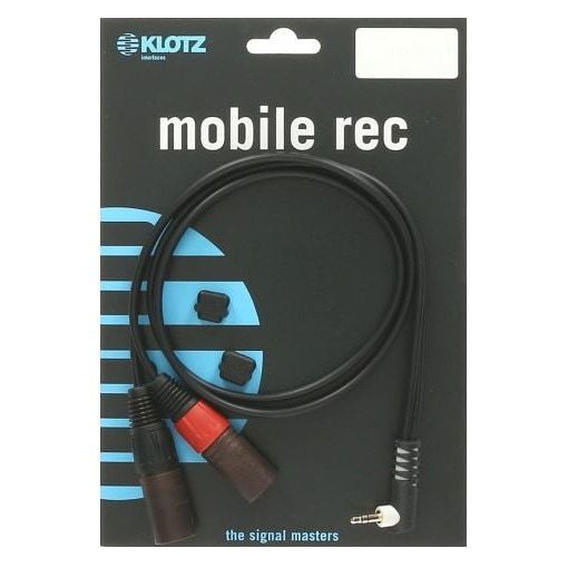 Cable adaptador Klotz de 3.5 mm doblado - 2x conector XLR macho de 3 pines, 3 metros
