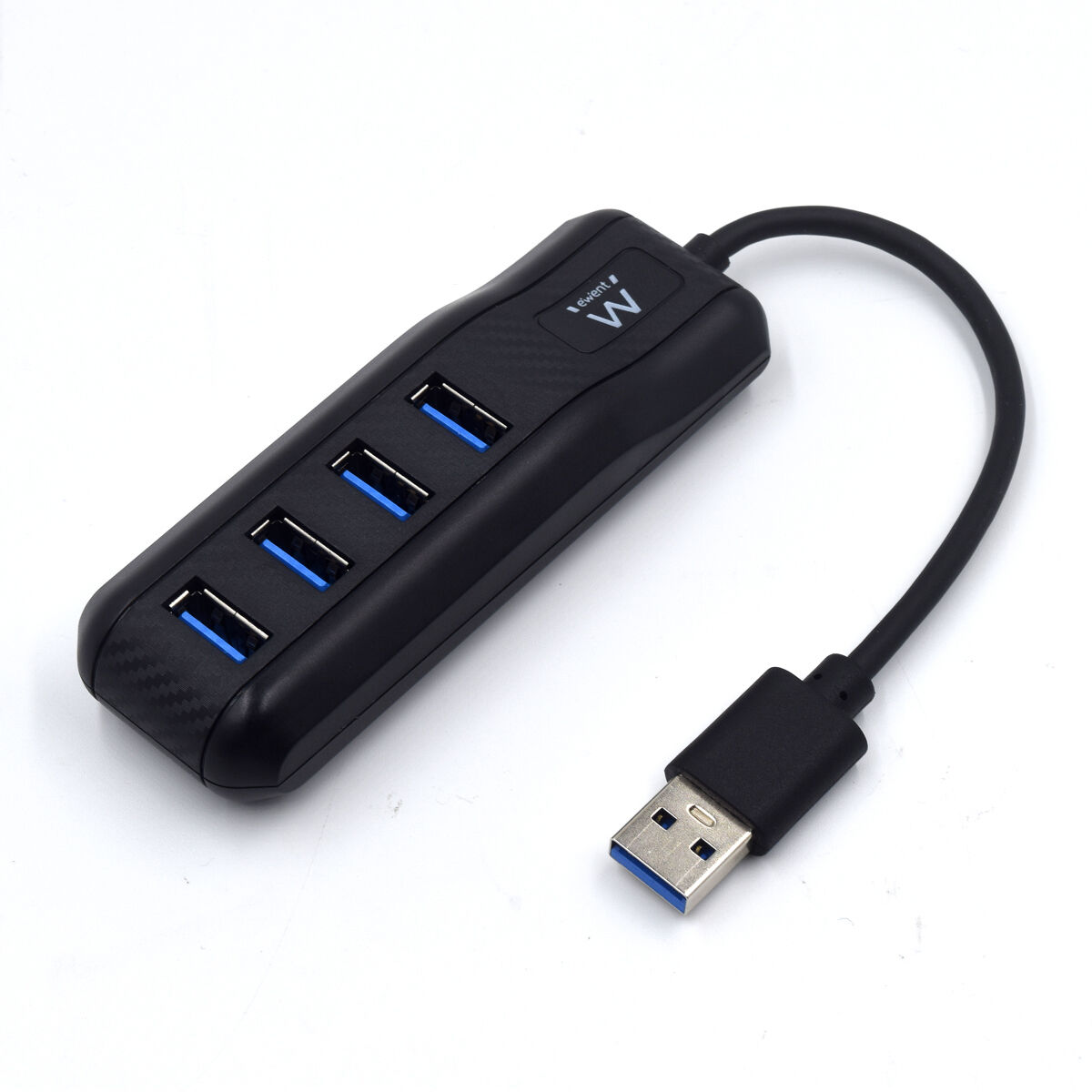 Ewent USB 3.2 Gen 1 Hub & Adapter (Type-A, 5Gbps) - Black