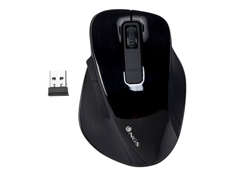 NGS BOW Wireless Optical Mouse for Right-Handed Users