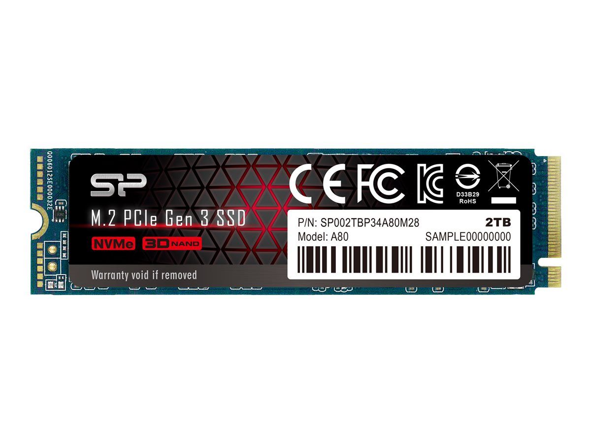 Disco duro interno Silicon Power P34A80 2 TB PCIe 3.0 x4 (NVMe)