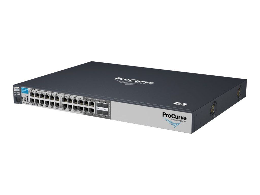 HP 2510-24G Switch - Managed Switch - 24 x 10/100/1000 + 4 SFP Shared - Rack-mount