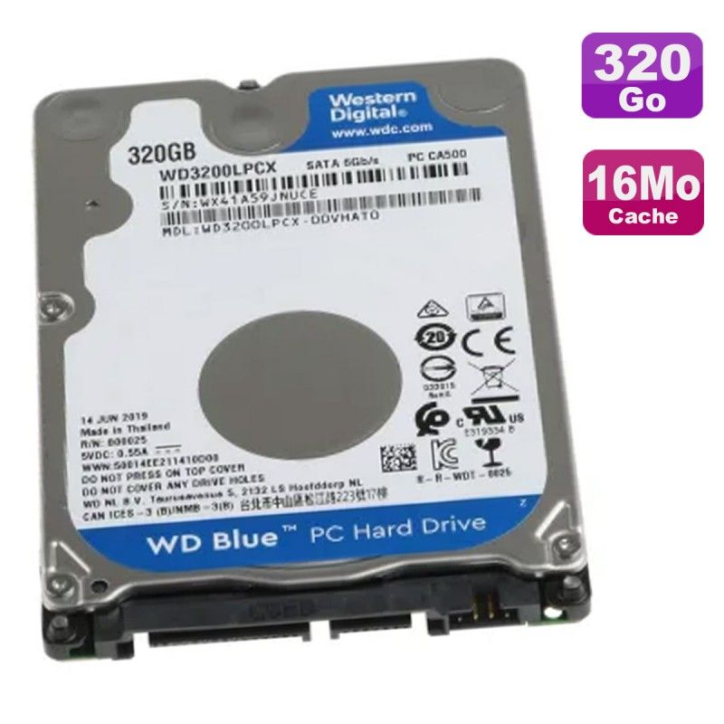 Western Digital Blue 320GB SATA III 2.5" Hard Drive