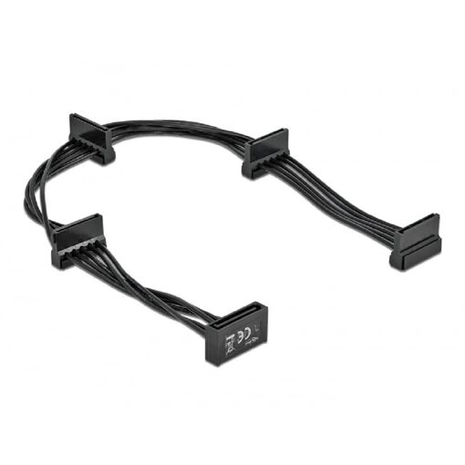 Delock SATA Power Cable (15-pin Male to 4 x 15-pin Female, 40cm)