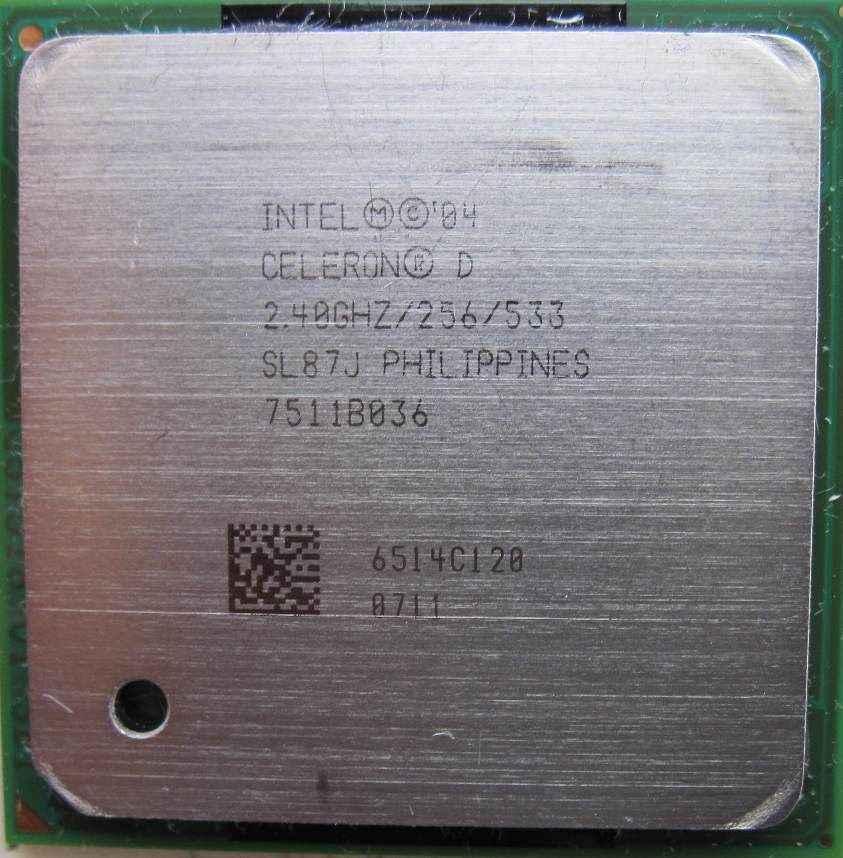 Intel Celeron D Processor - 2.4GHz - L2 256KB - Socket 478 - 533MHz FSB