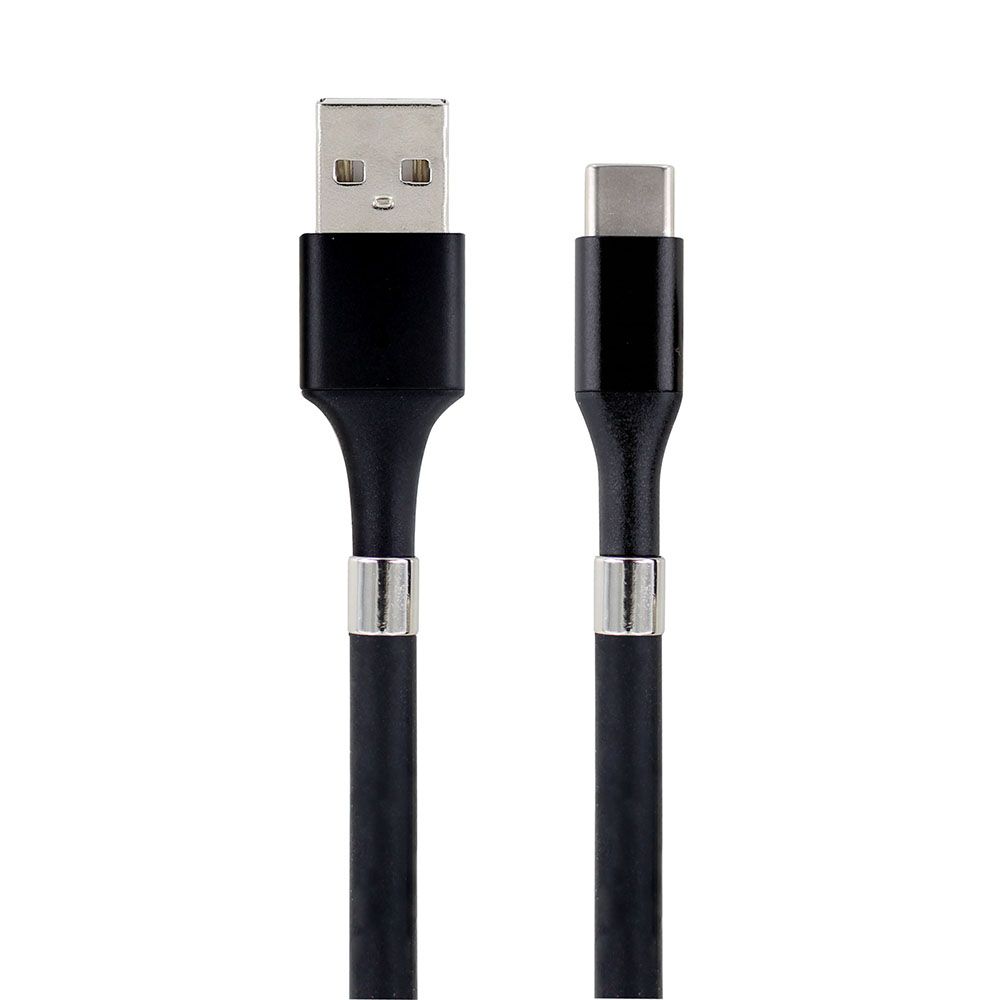 Metronic Magnetic USB-C to USB-A Cable 2m - Black