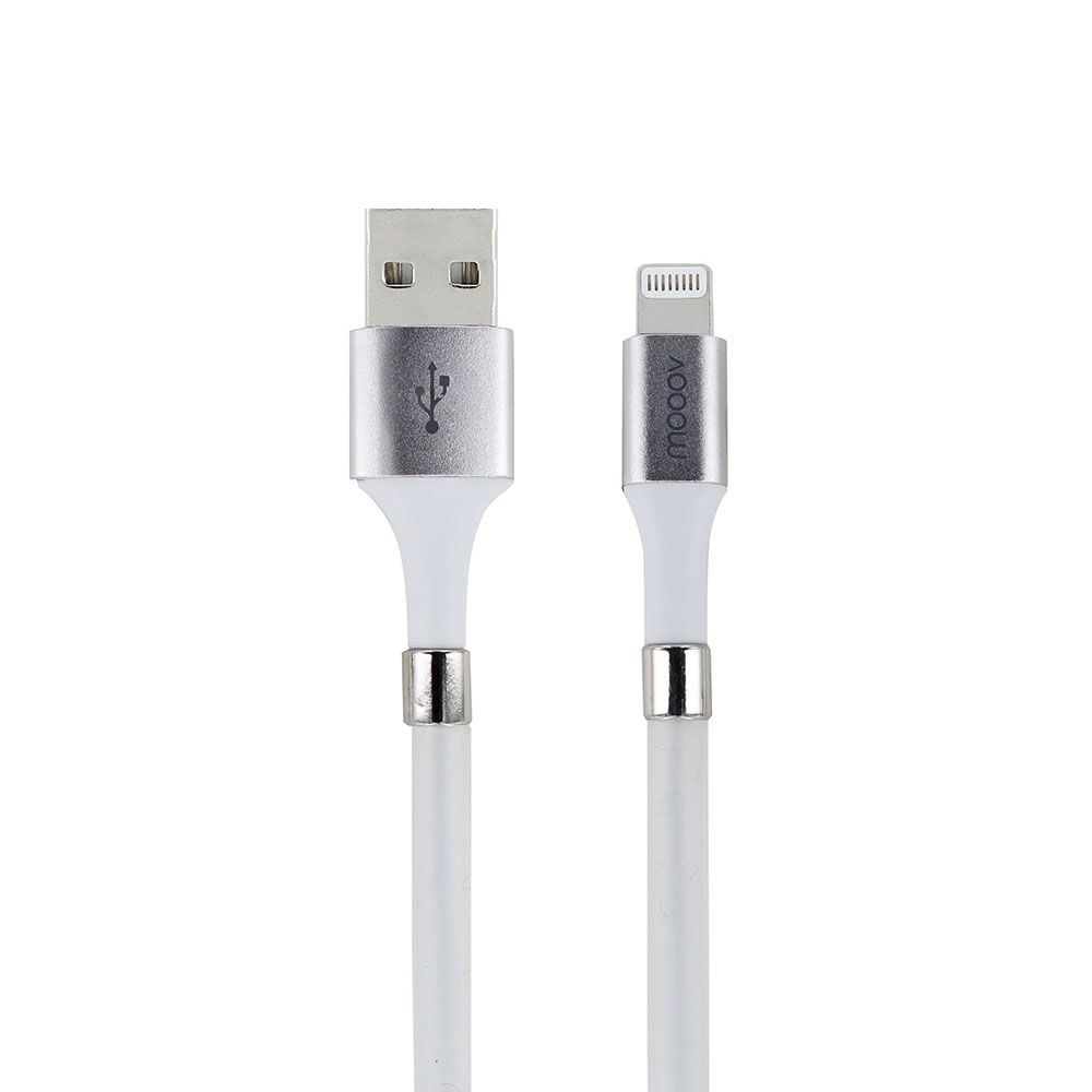 Metronic Magnetic MFI / USB-A Cable for iPhone iPad 2m - White