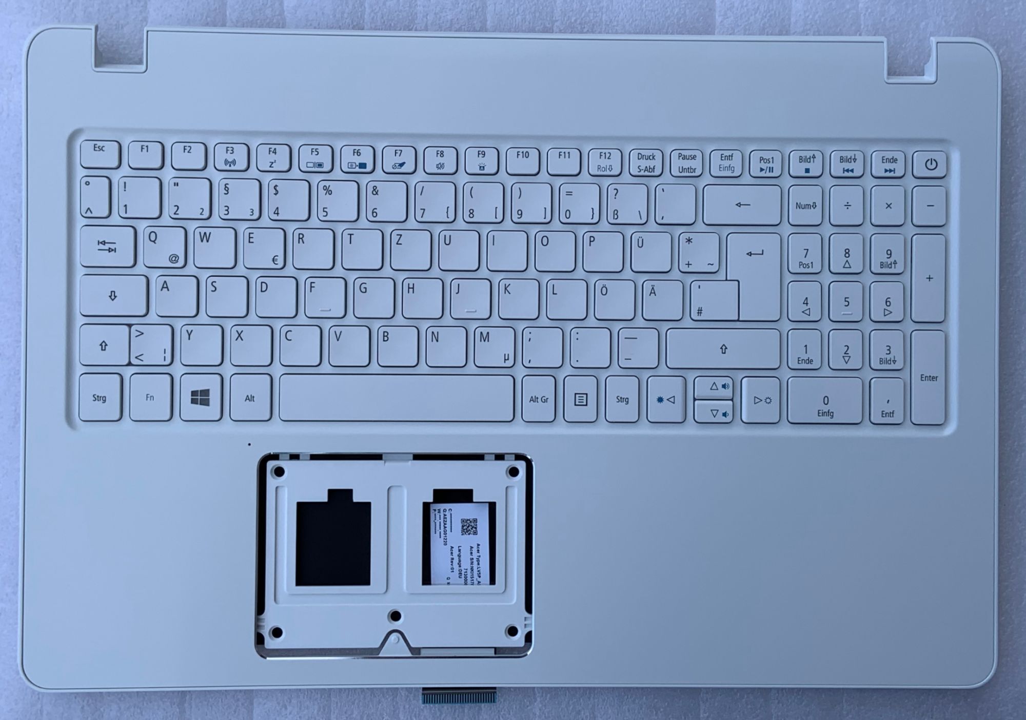 Clavier Qwerty Allemand Acer Aspire F5-573 (6B.GKNN7.010)