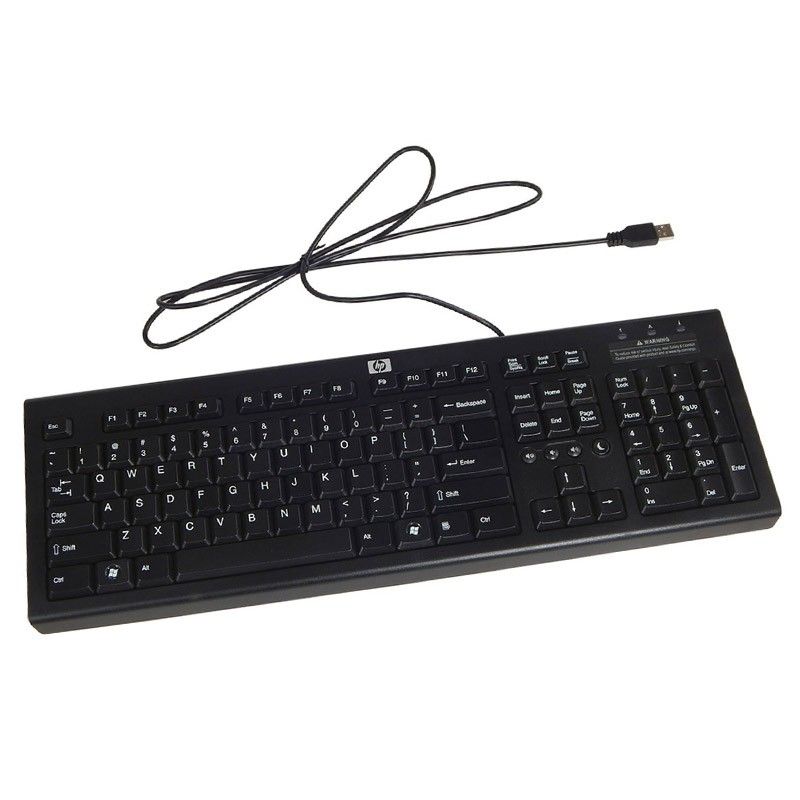 HP PR1101U Black AZERTY USB Keyboard (537924-001 / 697737-051)