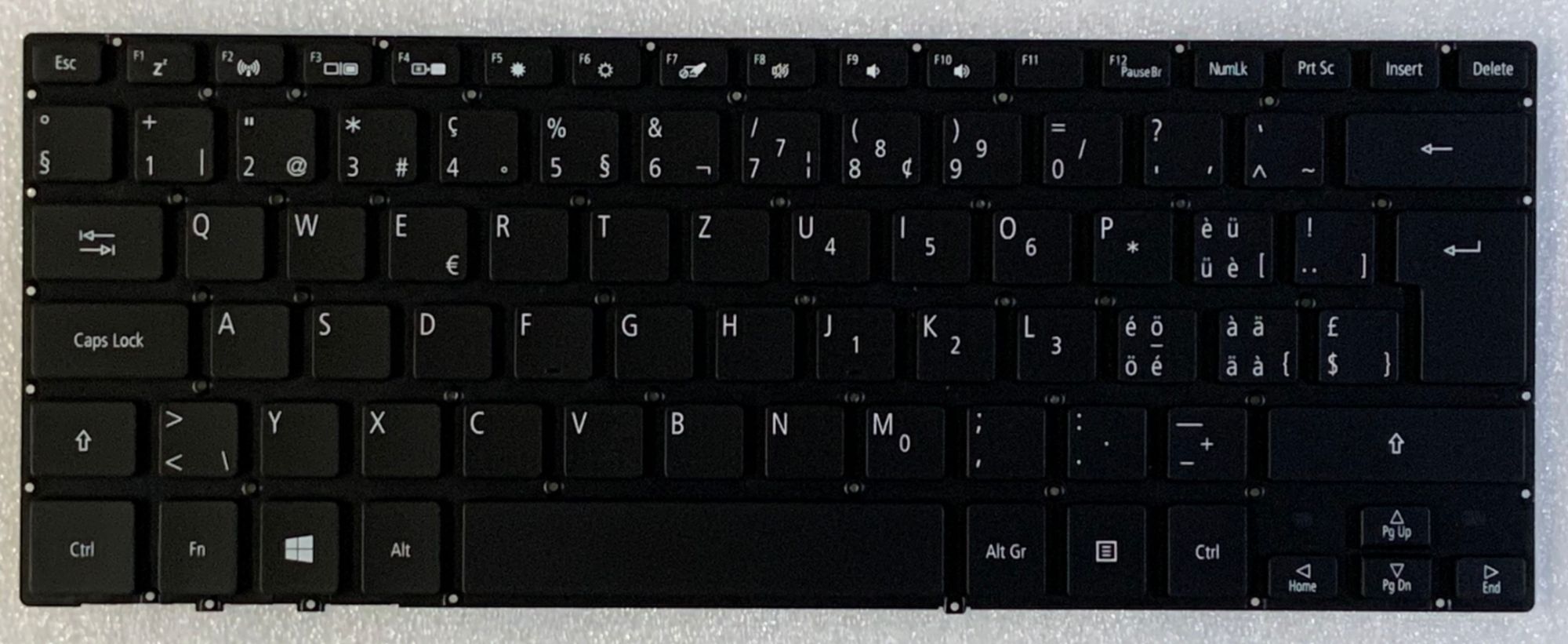 Acer Aspire SP714-51 Swiss German Qwerty Keyboard