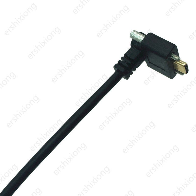Câble USB Type-C à USB-C 3.1, Extension de 90 degrés avec trou pour vis, Transfert de données de 10 Gb/s, Durable pour MacBook, Nintendo Switch, Nexus, et plus encore