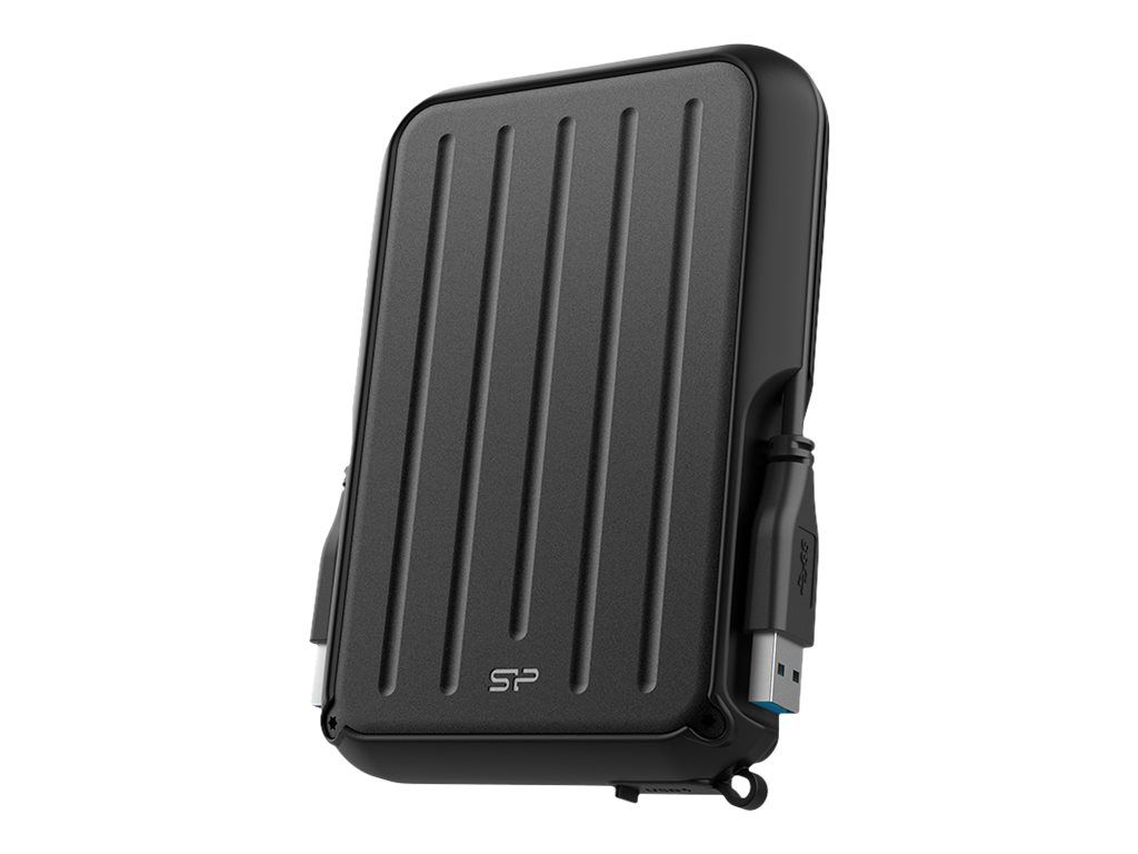 Silicon Power Armor A66 - 4TB External Portable Hard Drive - USB 3.2 Gen 1 - Black