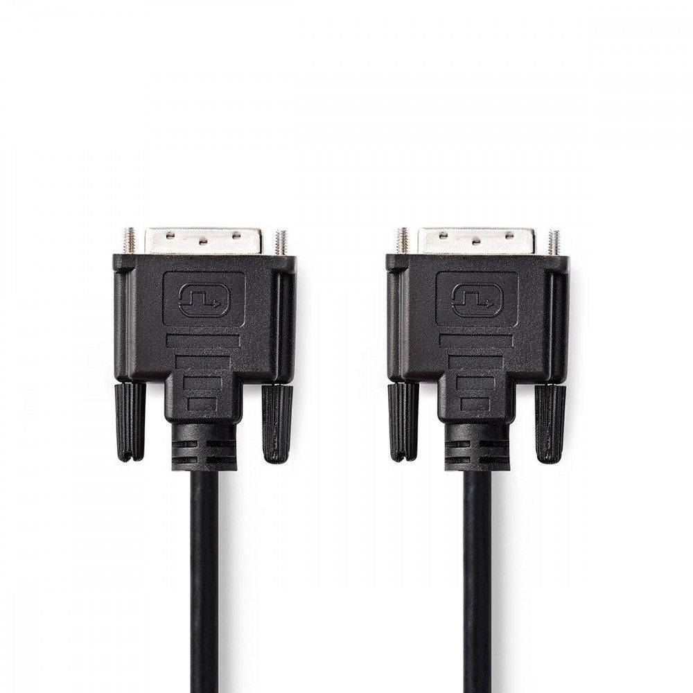 DVI Cable, 24+1 Pin Male to Male, 10m, Black