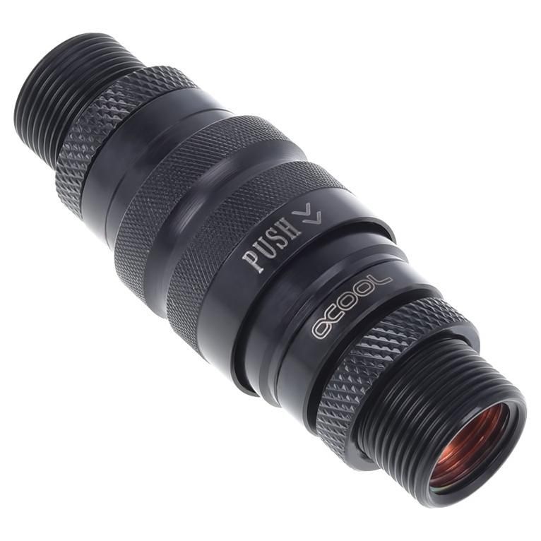 Alphacool Computer Cooling System Part & Accessory - Black, Brass, 1/4" Connectors