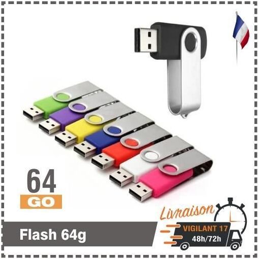 Isonix 64GB USB Flash Drive - Black