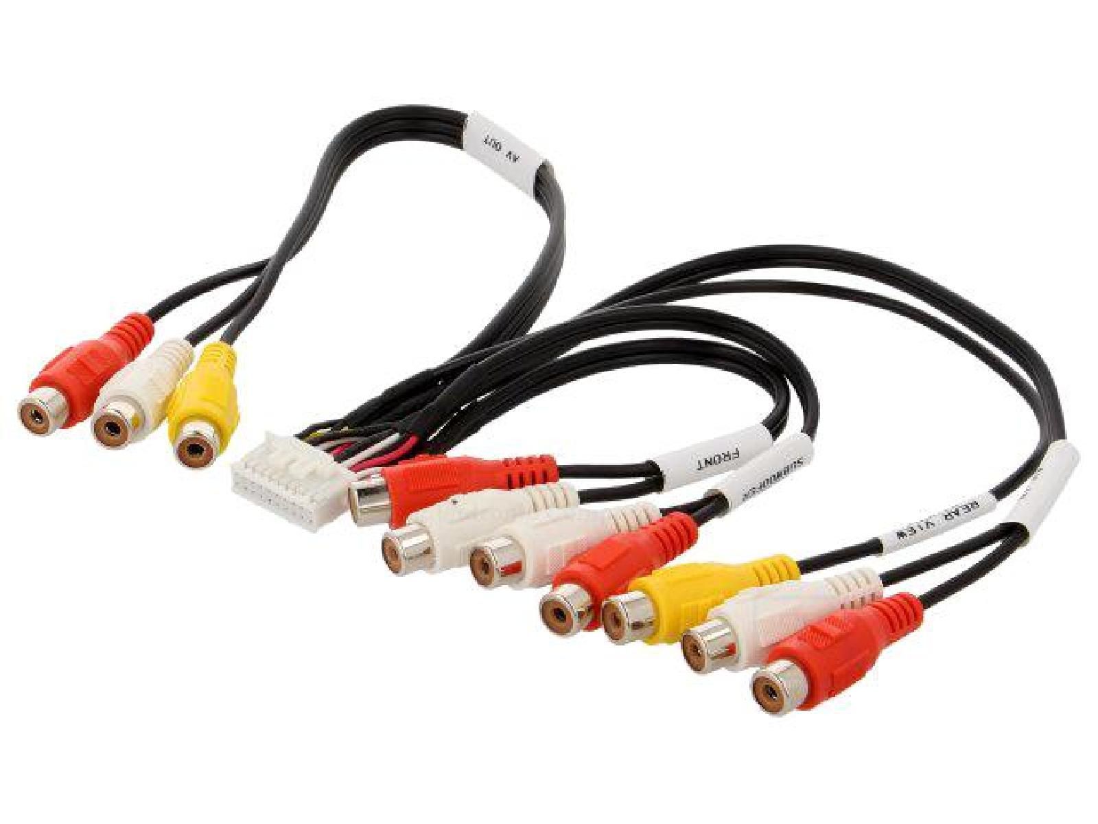 Cable de Conexión AUX Compatible con Autorradio Kenwood - 20 Pines - RCA