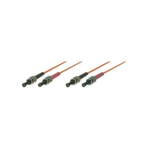 Cable de conexión Exertis Connect multimodo ST, 2 m, dúplex, OM2, 50/125 micrones