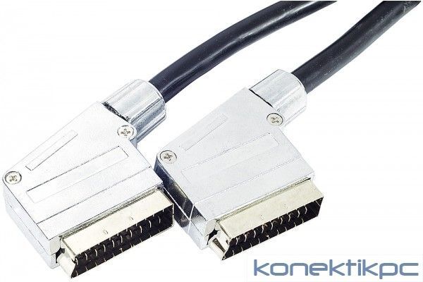 Câble vidéo/audio Dexlan de haute qualité - 10 m, coaxial, SCART (M) vers SCART (M)
