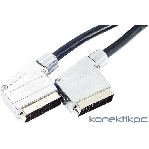 Cable de video y audio Dexlan de alta calidad - 10 m coaxial, SCART (M) a SCART (M)