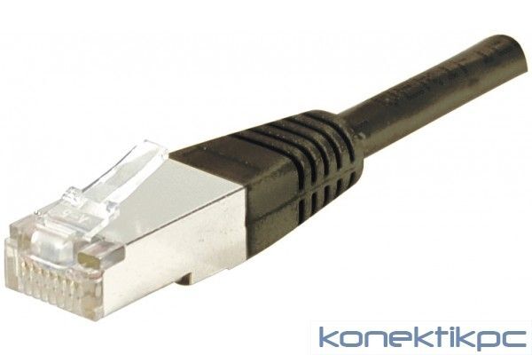 Câble de connexion Exertis Connect CAT 6 - 1 m Noir