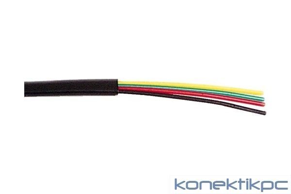 Cable telefónico Exertis Connect suelto - 100 m - Negro
