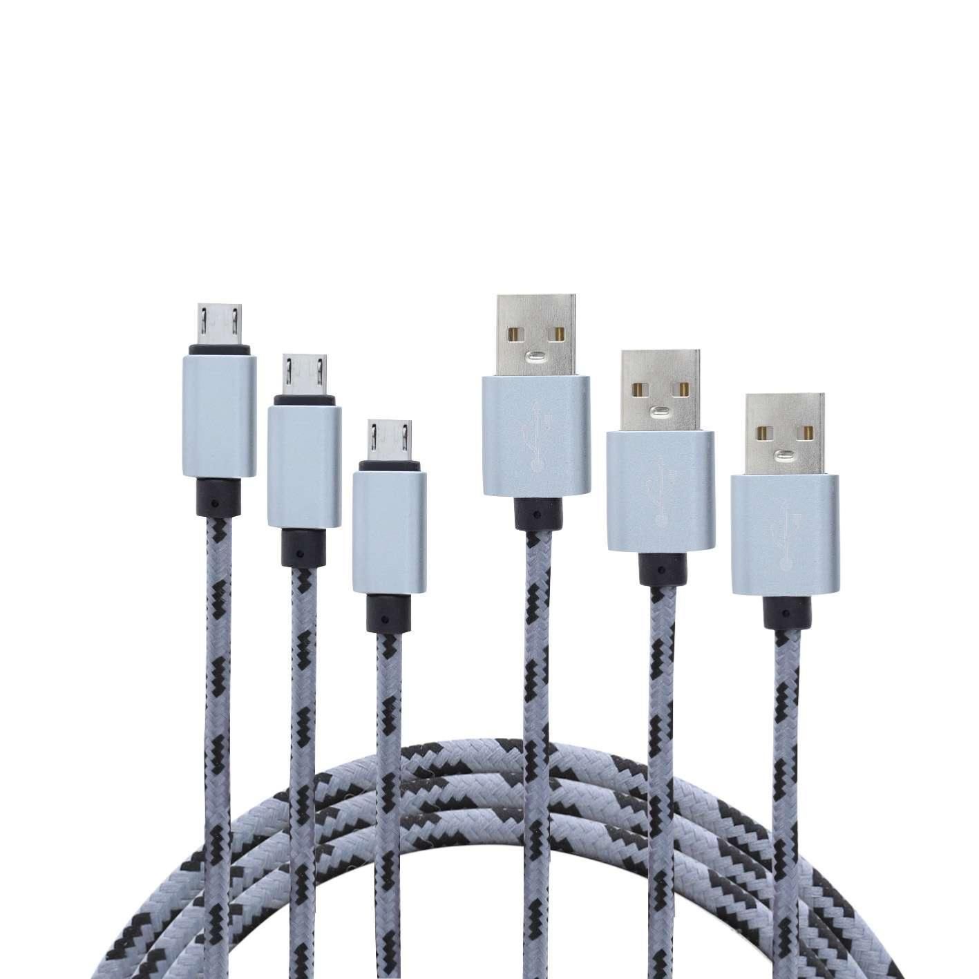 YOURBAN 3-Pack USB A to Micro USB Cable