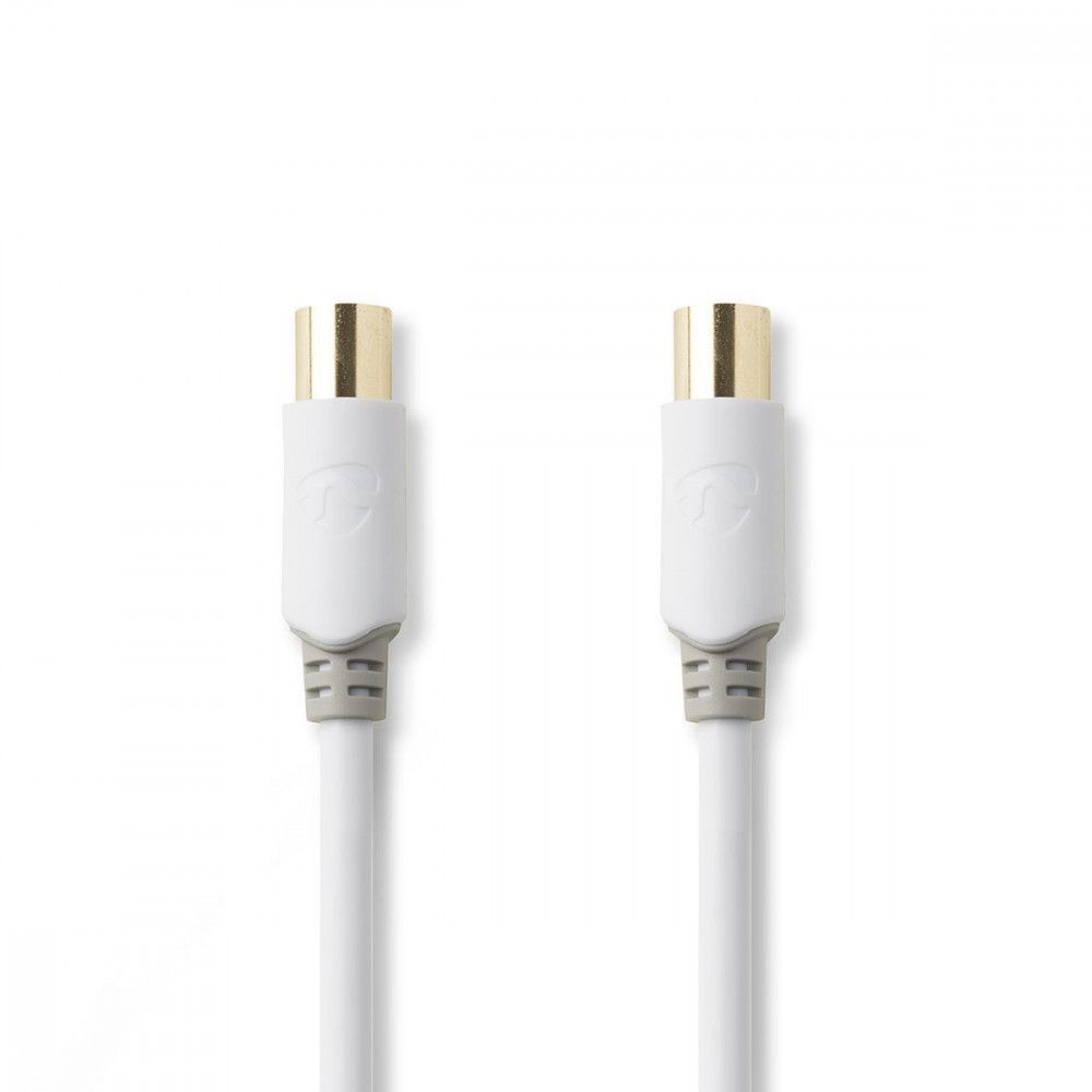 Coaxial Cable 100 dB Male to Female, 10m, White